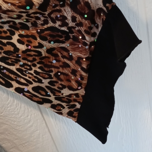 JTB leopard print tie back medium 19" pit - Picture 7 of 13